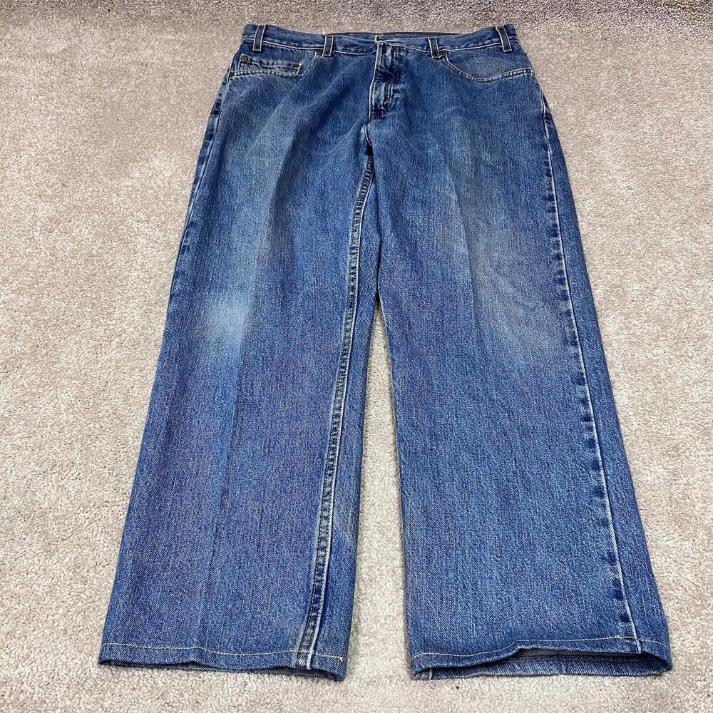 Levi’s 505 Straight Leg Jeans Men’s Blue Pockets Size 36x30